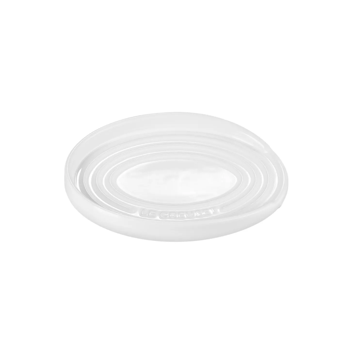 Oval grydeskeholder, white