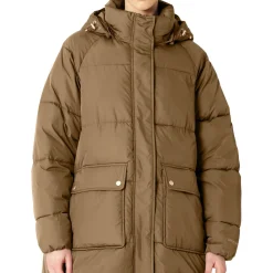 Oversized Padded Coat, mocca