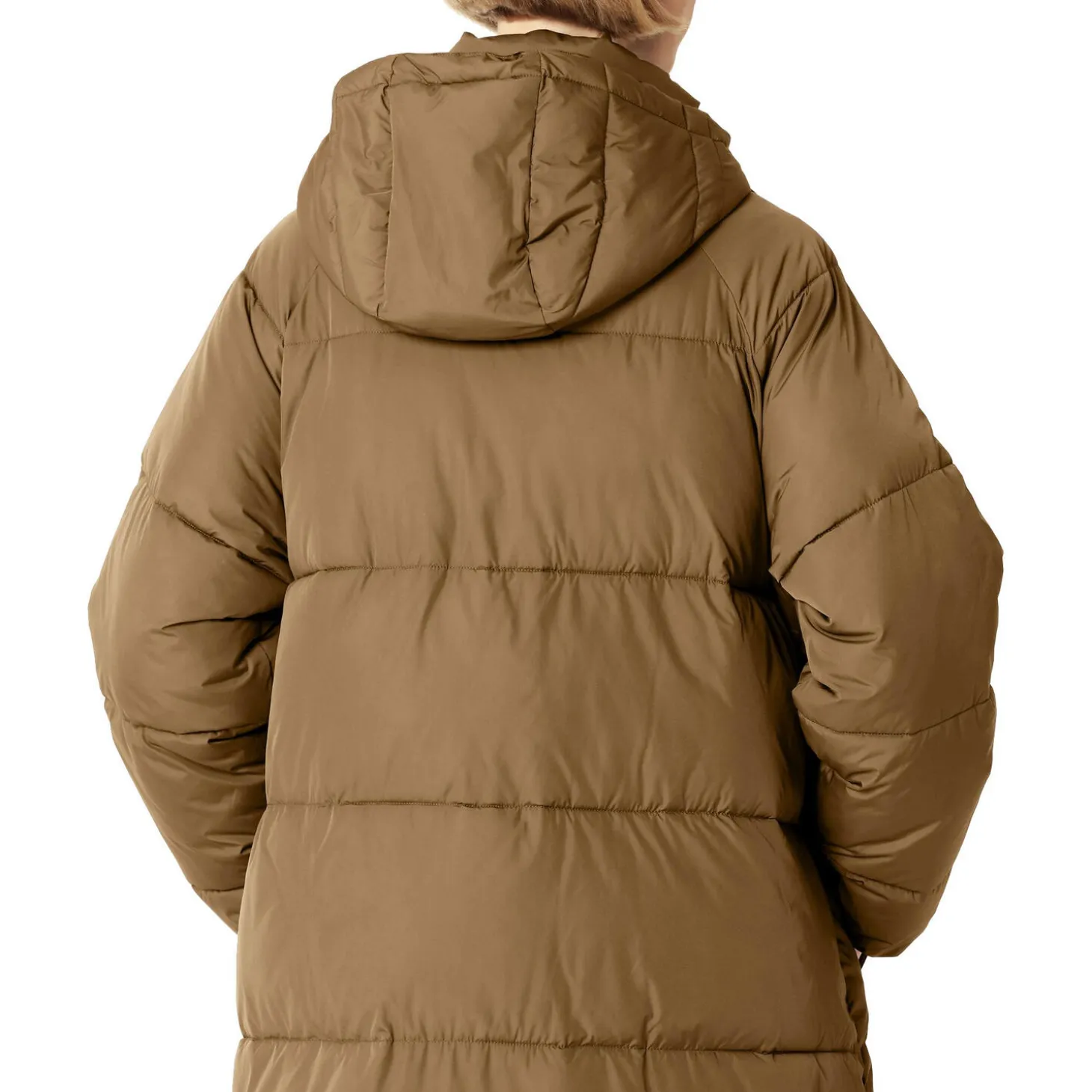 Oversized Padded Coat, mocca