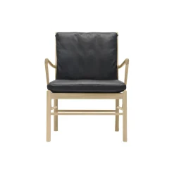 OW149 Colonial Chair loungestol, olieret eg/sort