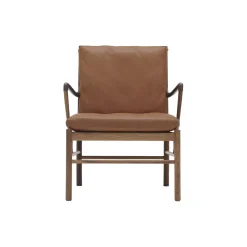OW149 Colonial Chair loungestol, olieret valnød/cognac