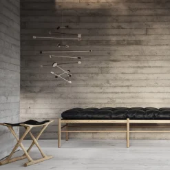 OW2000 Ægypterstolen, sæbebehandlet eg/sort