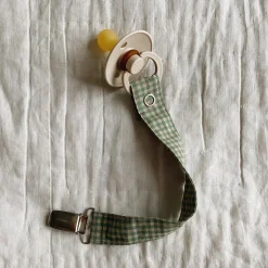 Pacifier Clip, green check