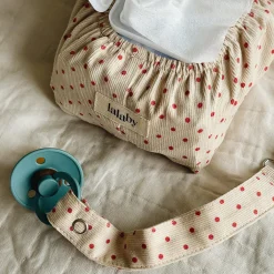 Pacifier Clip, red dot