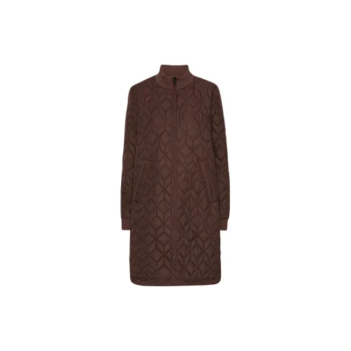 Padded Quilt Coat, ebony