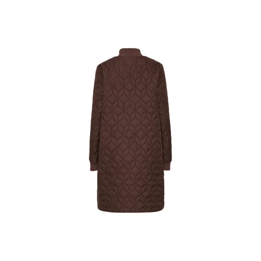 Padded Quilt Coat, ebony