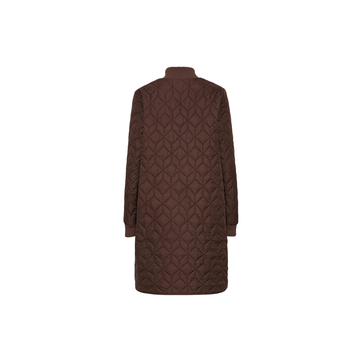 Padded Quilt Coat, ebony