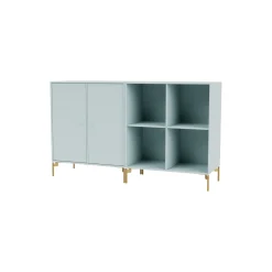 PAIR klassisk skænk med ben i messing, 148 flint