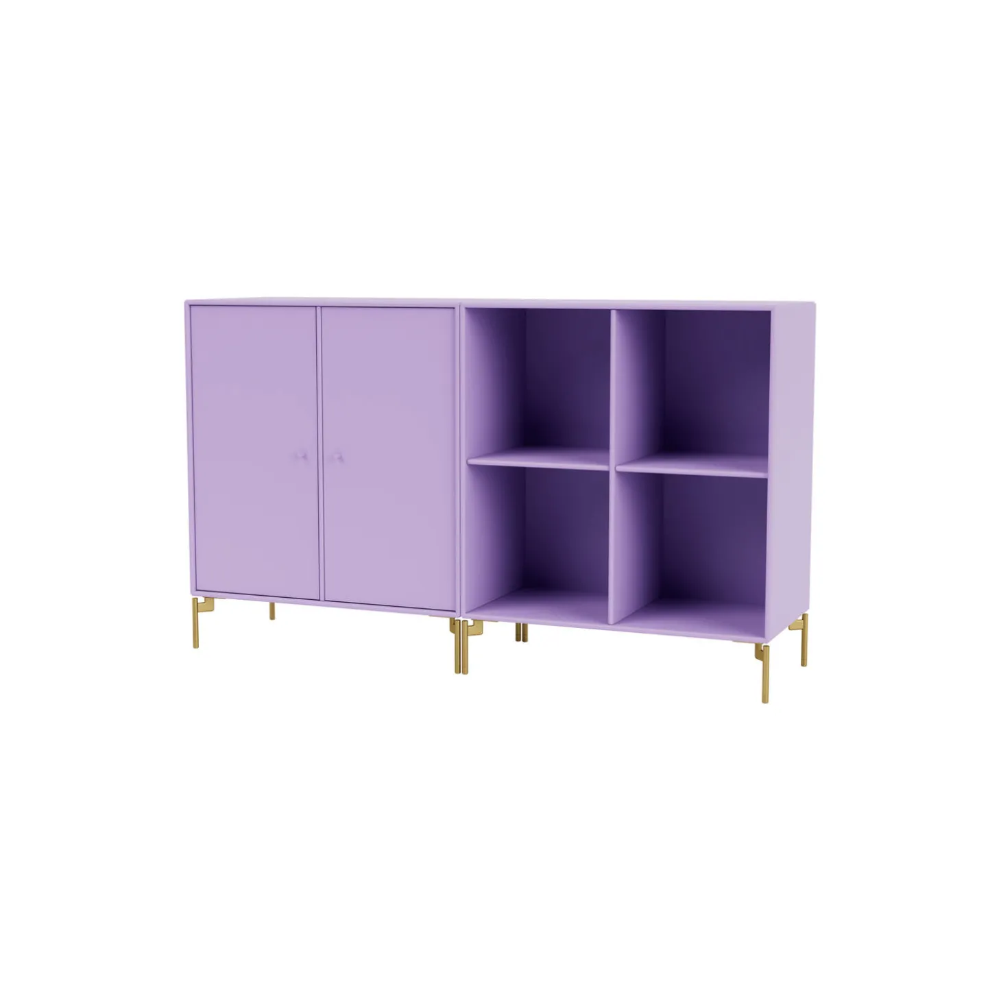 PAIR klassisk skænk med ben i messing, 164 iris