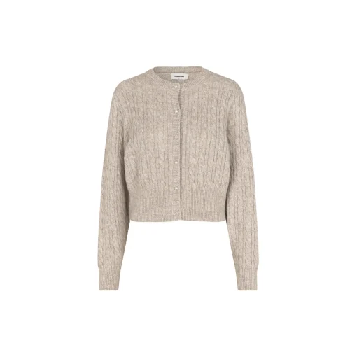 Pammiemd cardigan, beige speckle melange