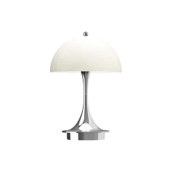 Panthella 160 Portable bordlampe, chrome opal beige