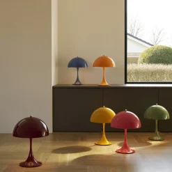 Panthella 250 Portable bordlampe, opaque orange