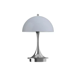 Panthella 160 Portable bordlampe, chrome opal grey
