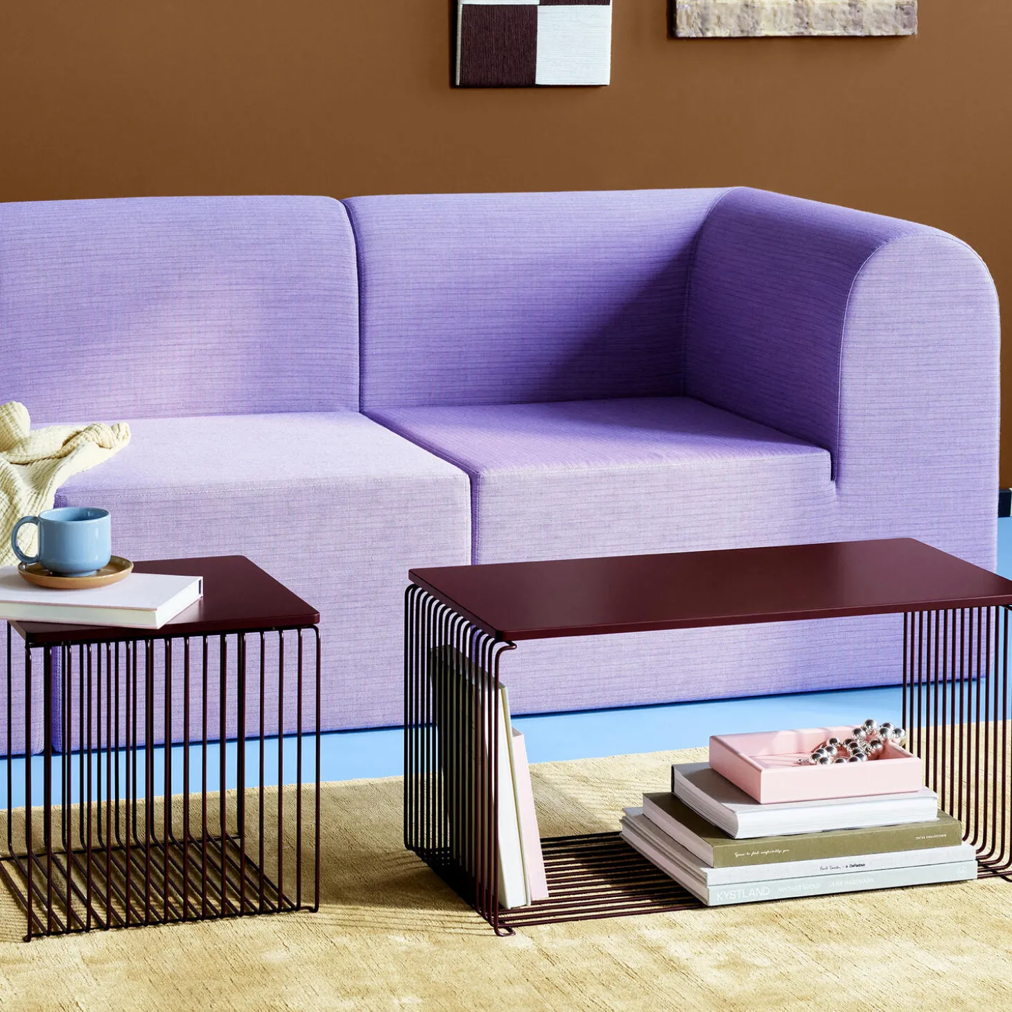 Panton Wire Extended topplade, 07 black red