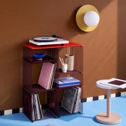 Panton Wire Single halv højde, 07 black red