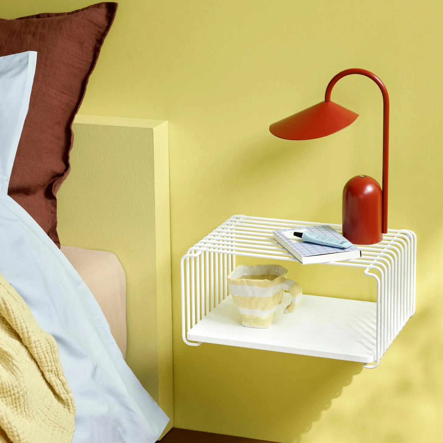 Panton Wire Single halv højde, 38 snow