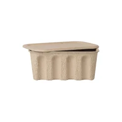 Paper Pulp Box 2 pcs, brown