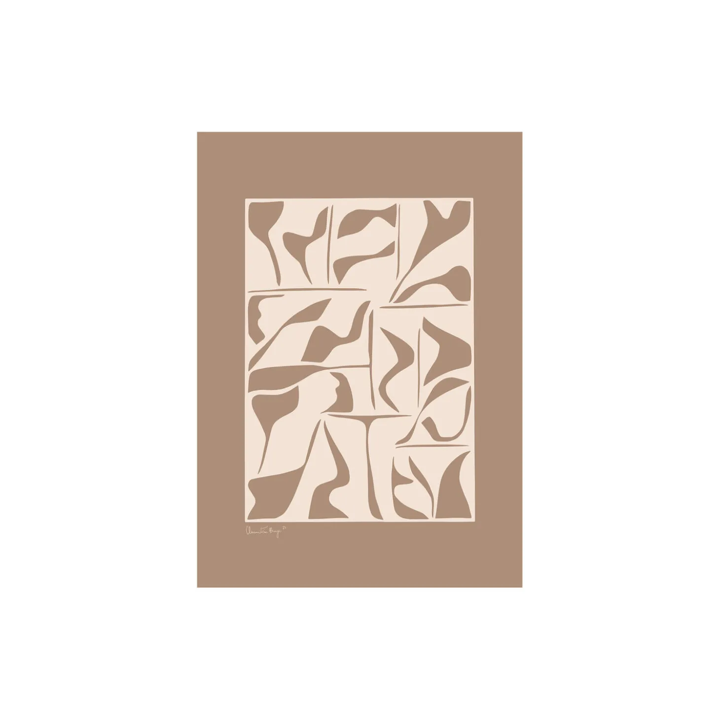 Papercut 02, brown