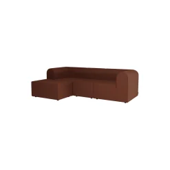 Paradigm 3-personers sofa med puf, Remix 346
