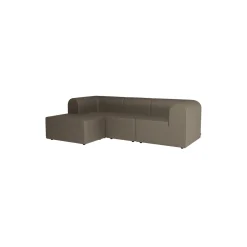 Paradigm 3-personers sofa med puf, Re-wool 218