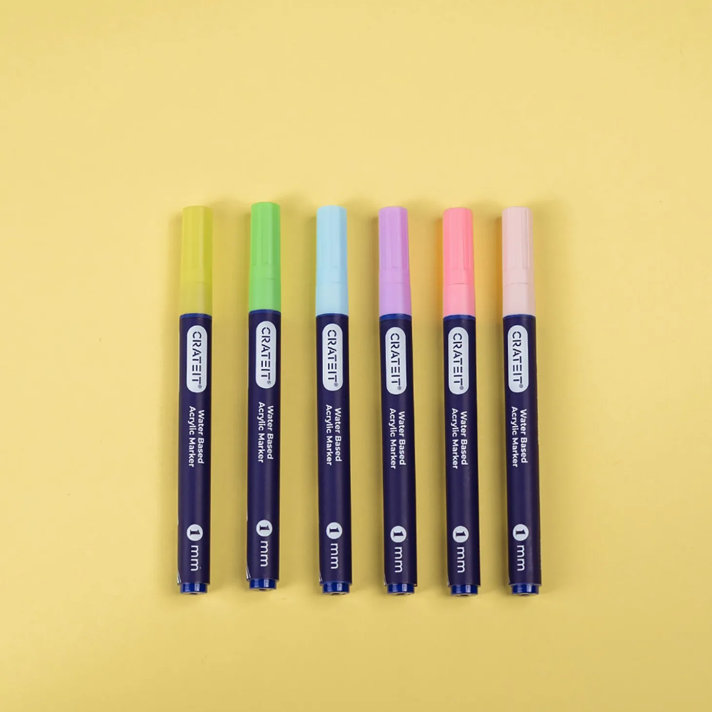 Pastel Tuscher 1 mm 6 stk.