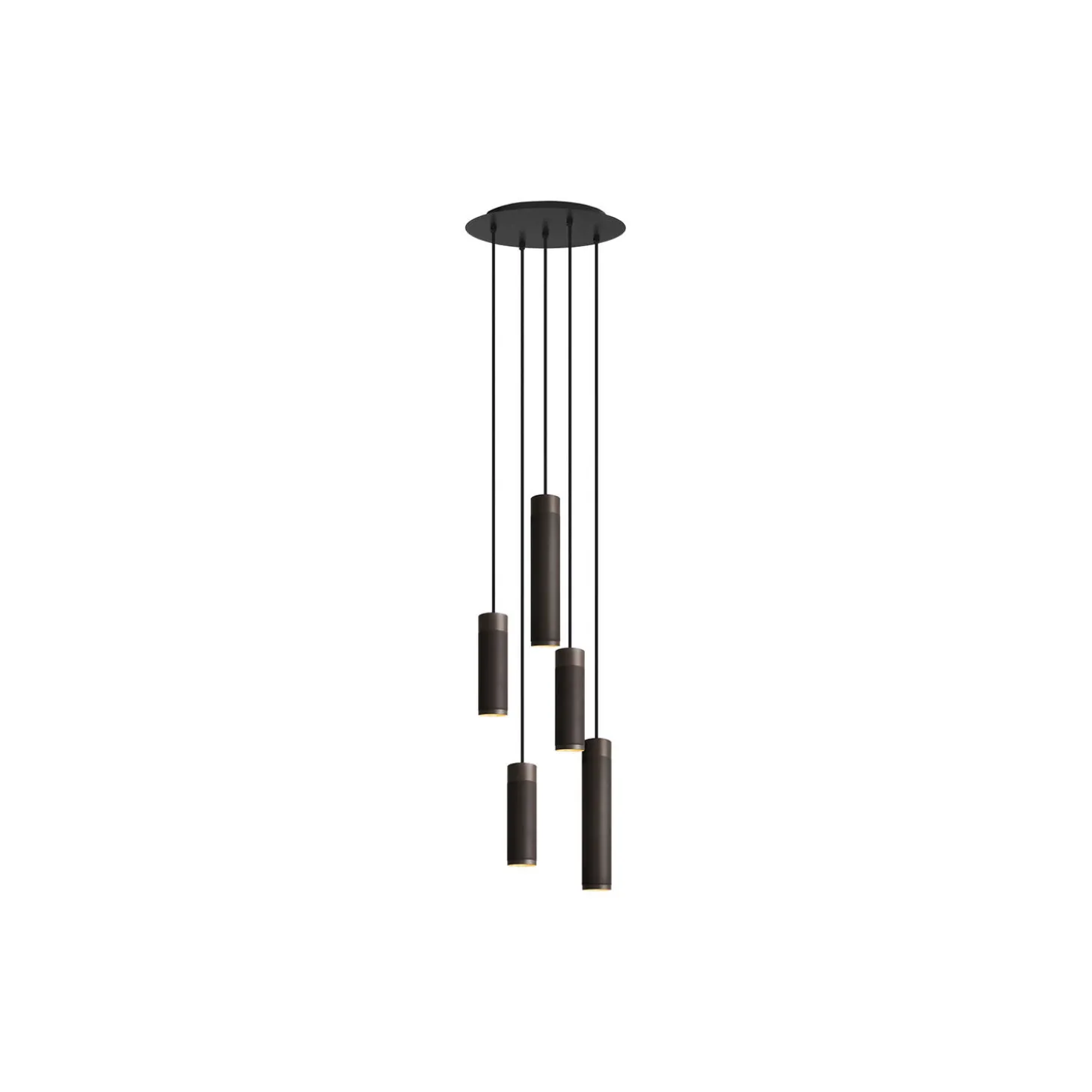 Patrone Cluster Ceiling Lamp Large, browned brass
