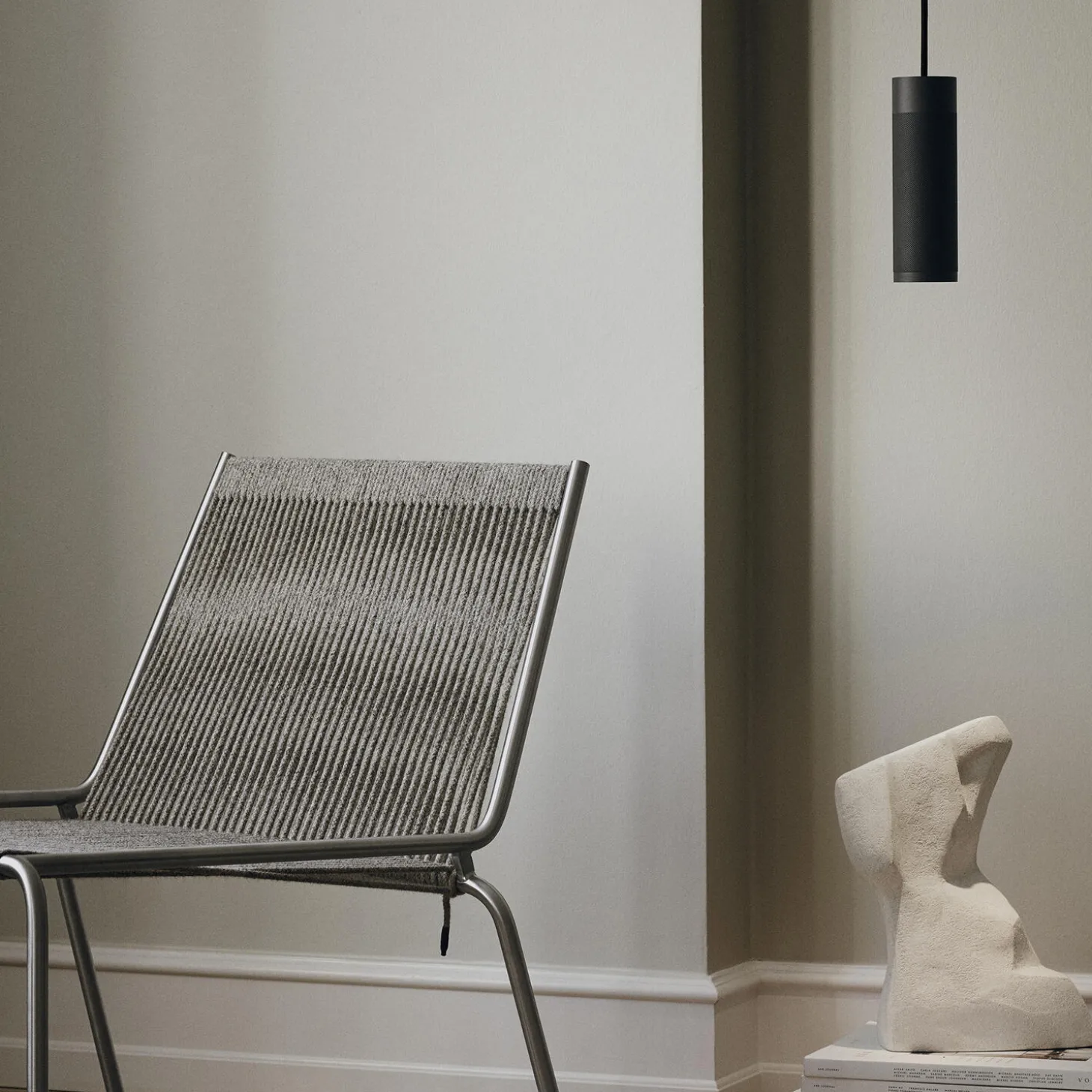 Patrone Pendant Lamp, black-browned brass