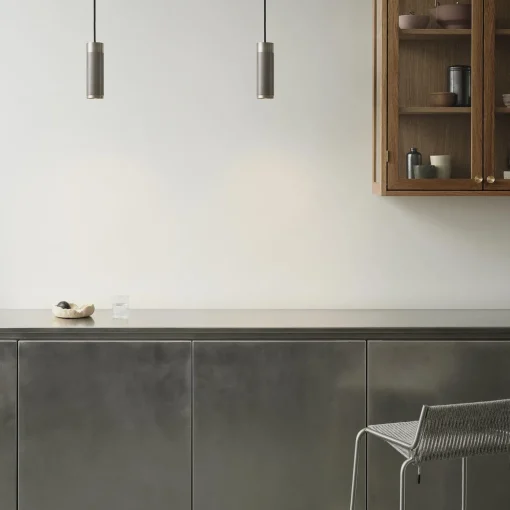 Patrone Pendant Lamp, nickel-plated brass