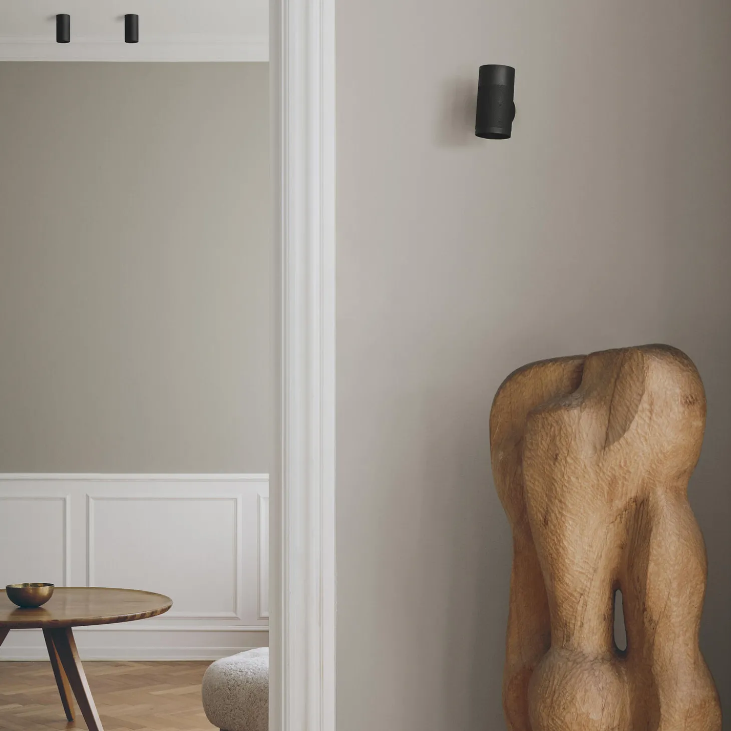Patrone Wall Lamp Small, black-browned brass