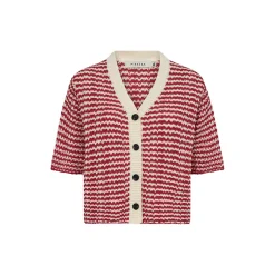 PD-Marianne SS Cardigan, red ribbon