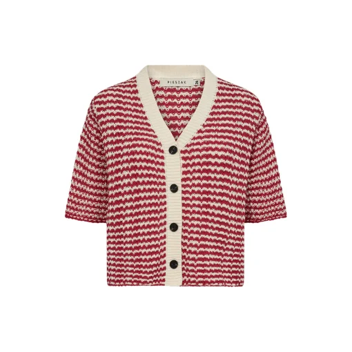 PD-Marianne SS Cardigan, red ribbon
