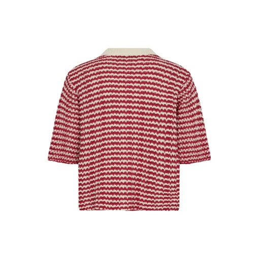 PD-Marianne SS Cardigan, red ribbon
