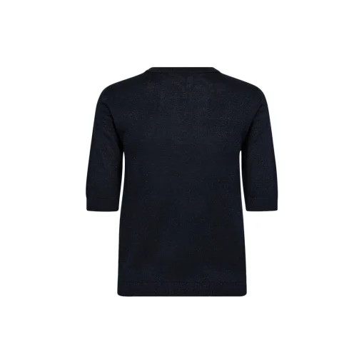 PD-Vigga SS Lurex Knit, deep navy blue