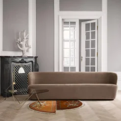 Pedrera Coffee Table, brass semi matt