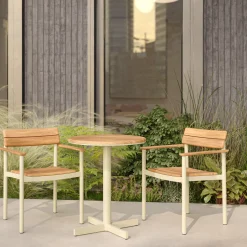 Pelagus cafébord, light ivory