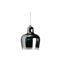 Pendant Light A330S “Golden Bell“, chrome-plated