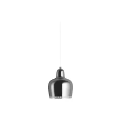 Pendant Light A330S “Golden Bell“, chrome-plated