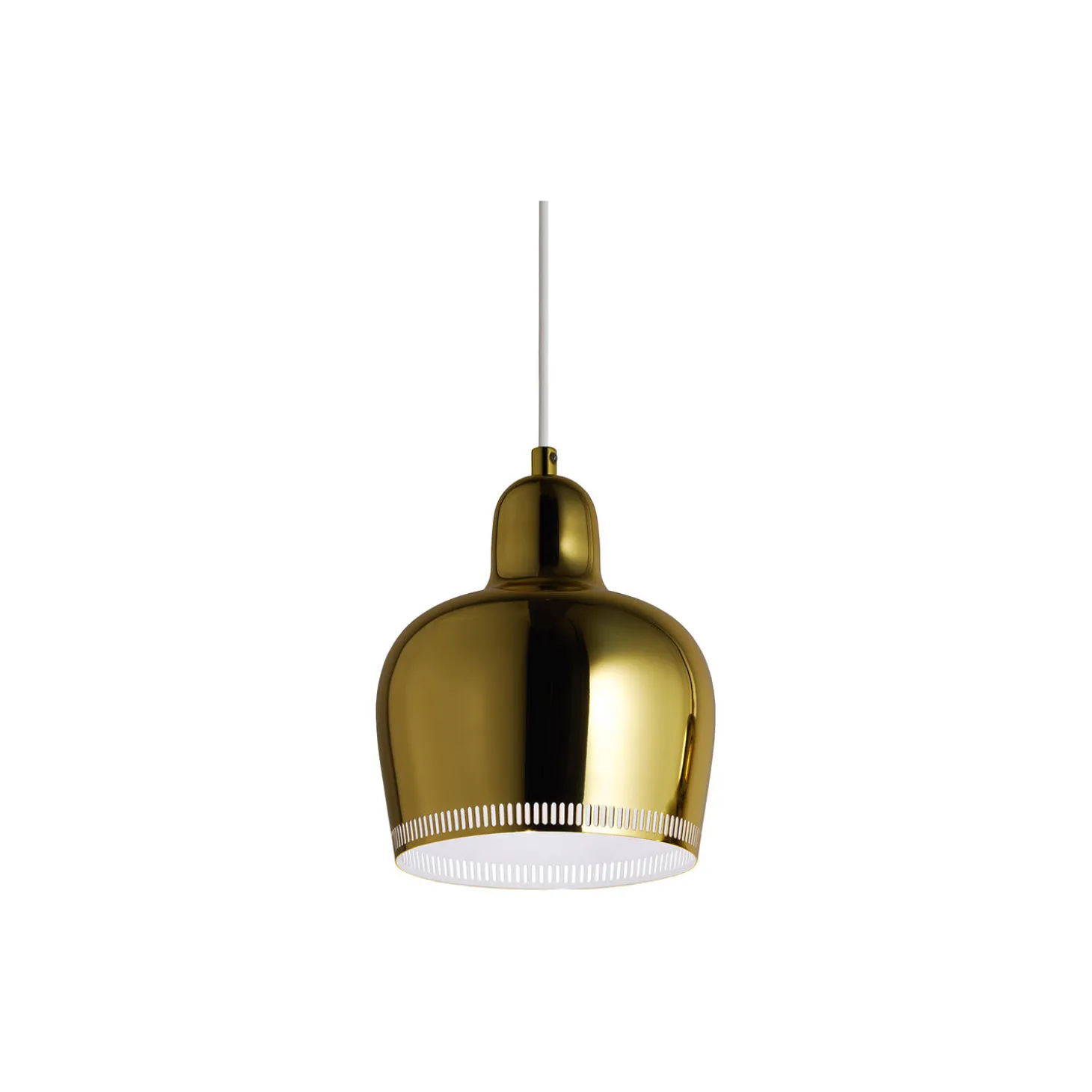 Pendant Light A330S “Golden Bell“, polished brass