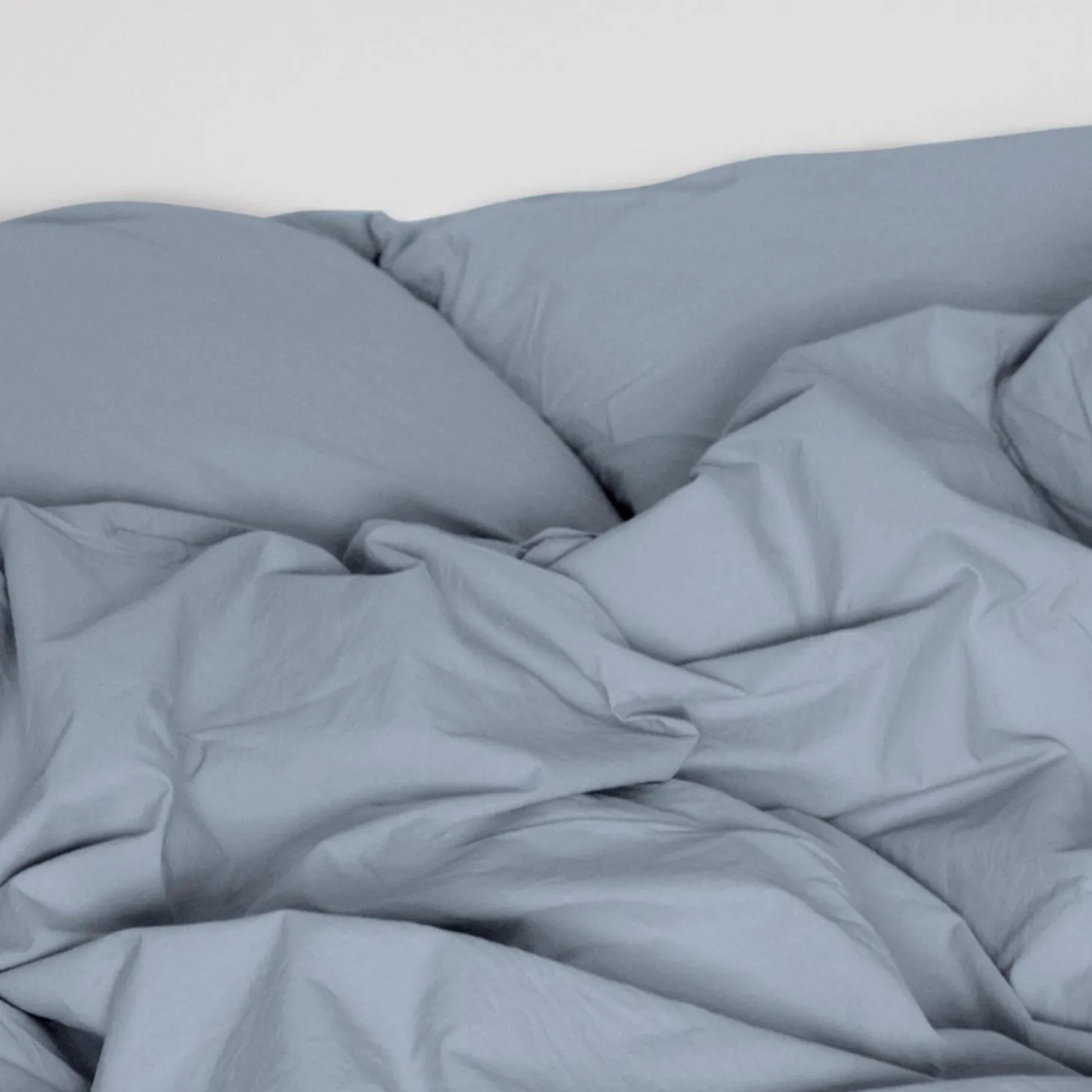 Percale sengesæt, dueblå