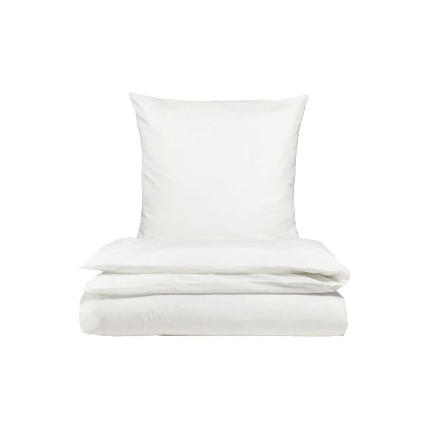 Percale sengesæt, hvid