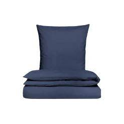 Percale sengesæt, marineblå
