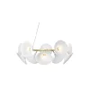 Petalii 10 Pendant, polished brass