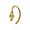 Petit Bon-Bon Green Zircon Earring Single, gold