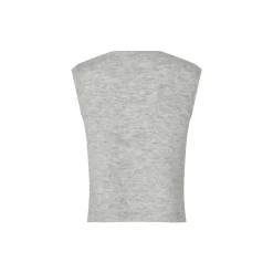 Petronellamd vest, grey melange