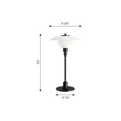 PH 2/1 bordlampe, black