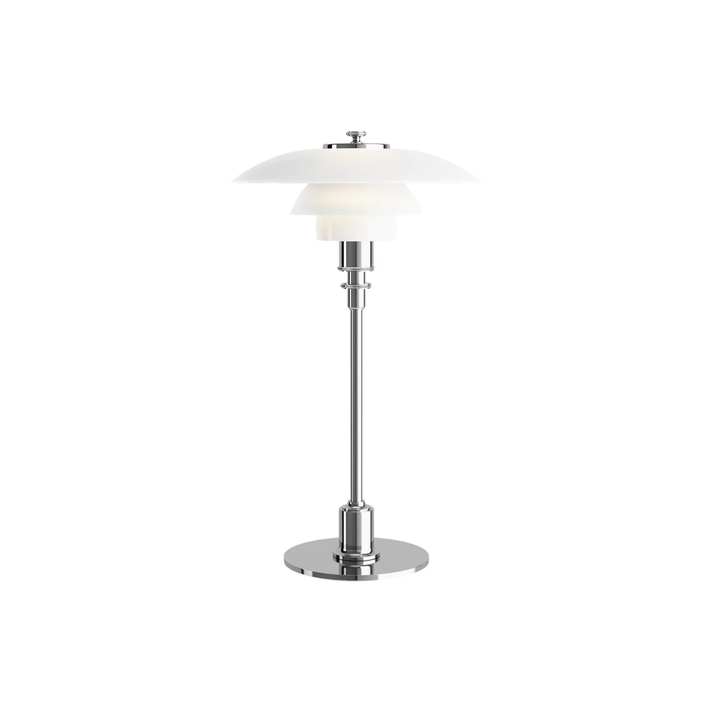PH 2/1 bordlampe, chrome