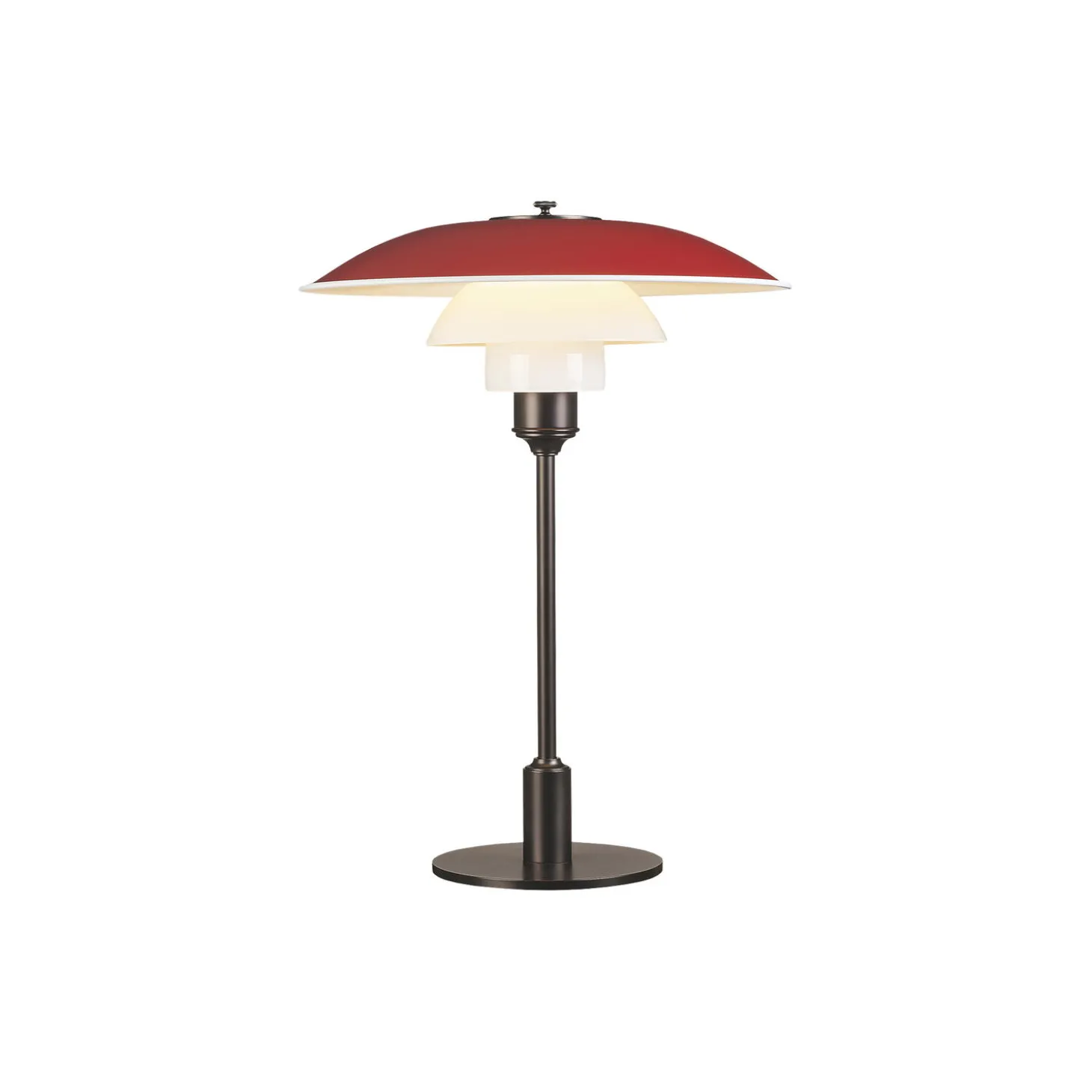 PH 3½-2½ bordlampe, rød