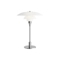 PH 3½-2½ glas bordlampe, krom