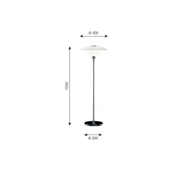 PH 4½-3½ glas gulvlampe