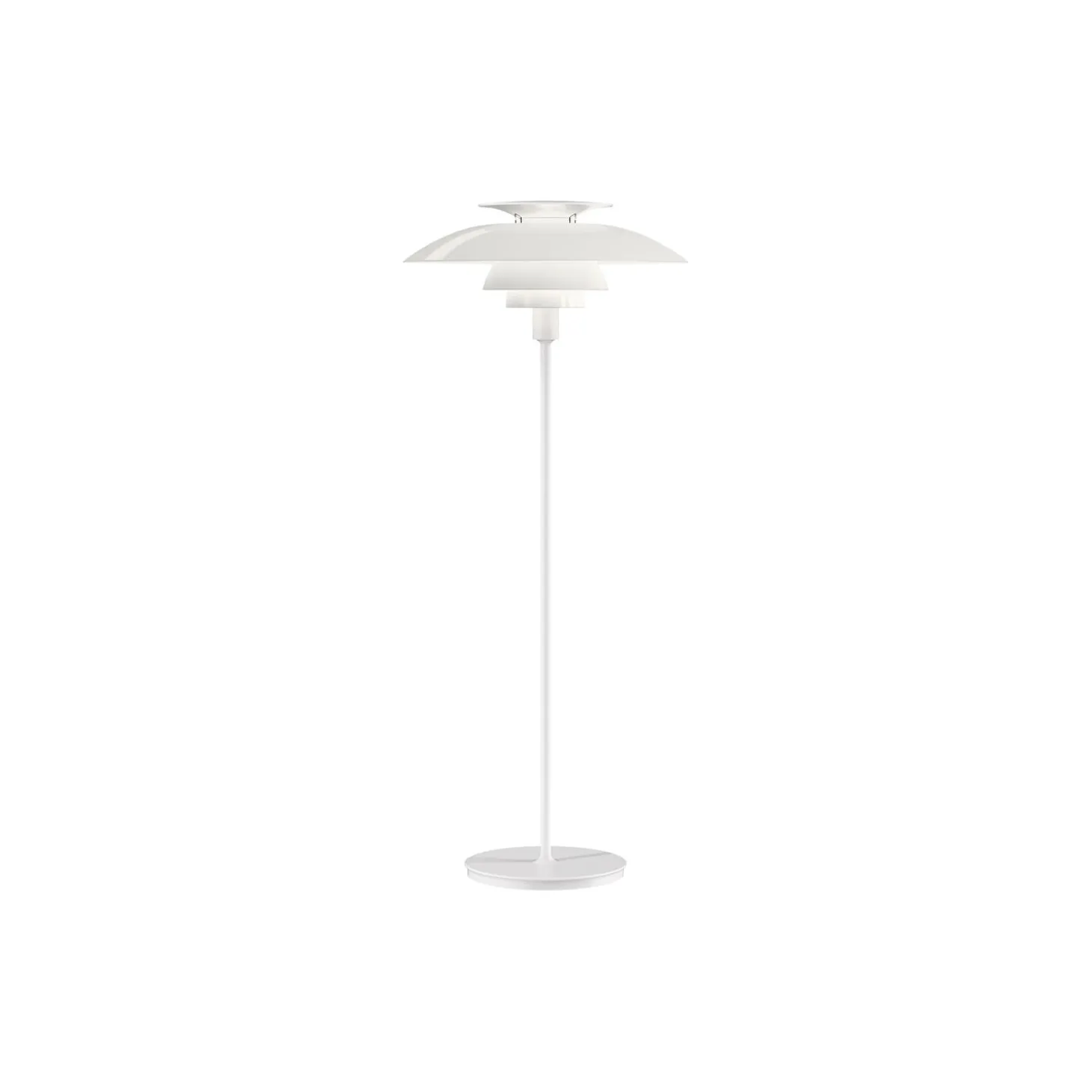 PH 80 gulvlampe, hvid opal/hvid